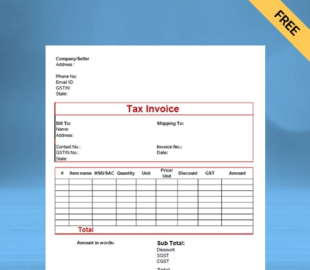 Download Free Cloth Bill Format In Google Docs