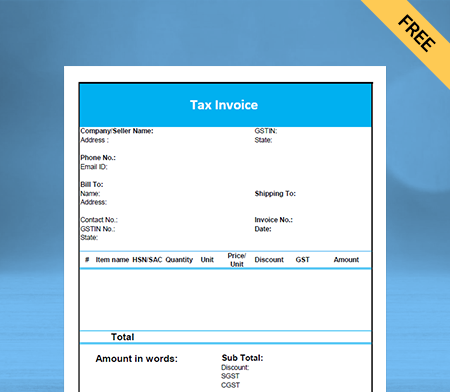 Download Free Customizable Cloth Bill Format In Google Docs
