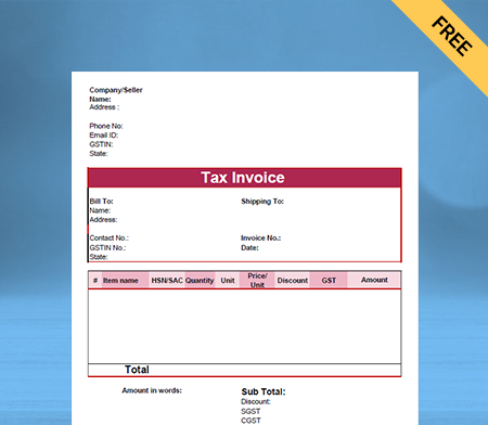 Download Unique Cloth Bill Format In Google Docs
