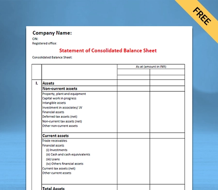 Enhance your business performance with Consolidated Balance Sheet Format
