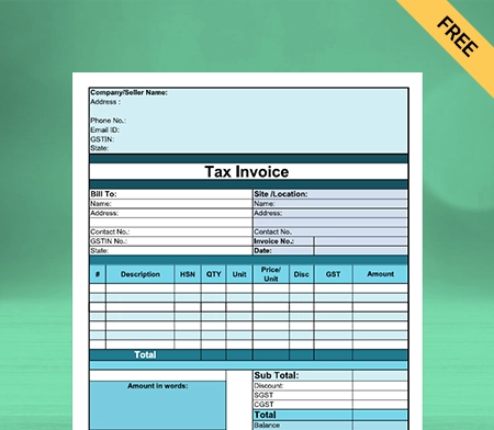 Download Free Construction Bill Format In Google Sheets