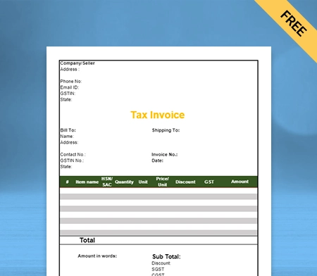 Download Unique Electrical Shop Bill Format in Docs