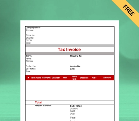 Download Customizable Electrical Shop Bill Format in Sheets