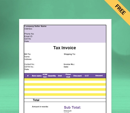Download Free Electrical Shop Bill Format in Sheets