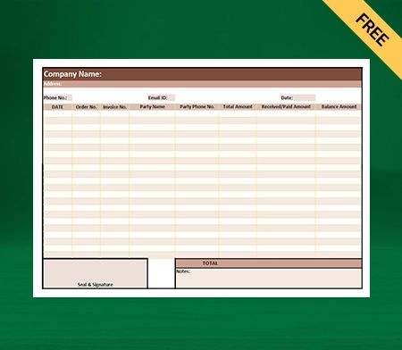 Download Free Daily Sales Report Format in Excel