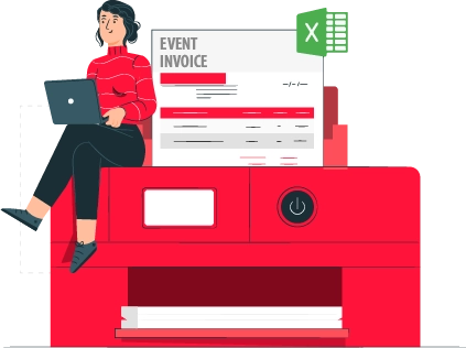 Event invoice format in excel