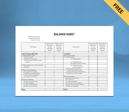Secure your financial stability by using Horizontal balance sheet formats