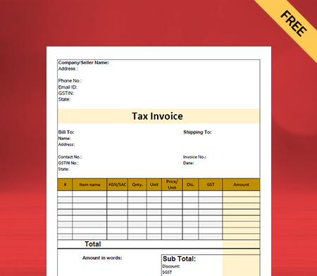 Download Free Bhojnalaya Bill Format in PDF