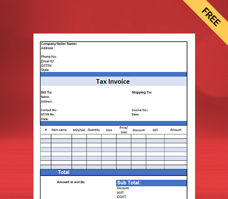 Download Unique Bhojnalaya Bill Format in PDF