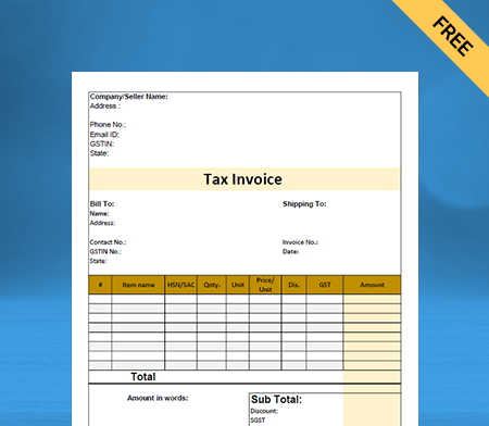 Download Free Bhojnalaya Bill Format in Word