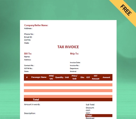 Download Driver Bill Format in Sheets