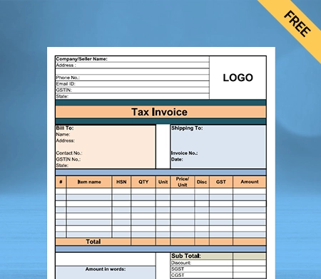 Download Unique Grocery Bill Format in Google Docs