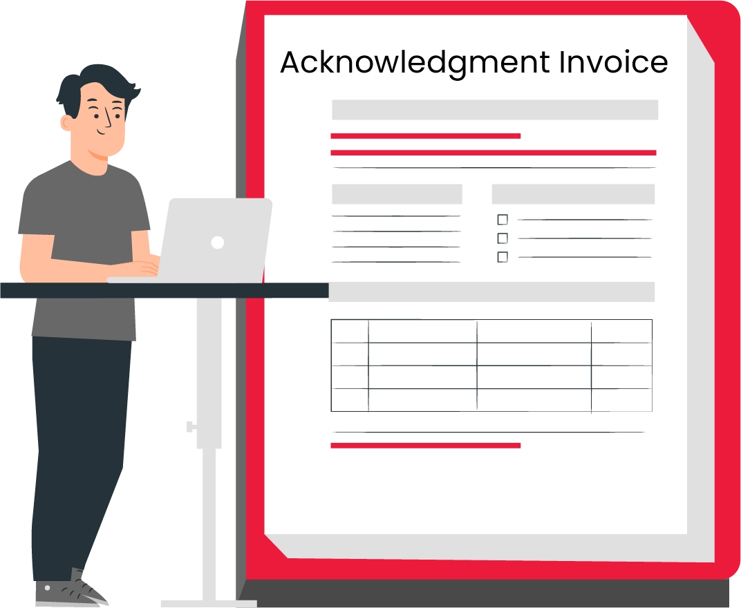 Invoice acknowledgment template