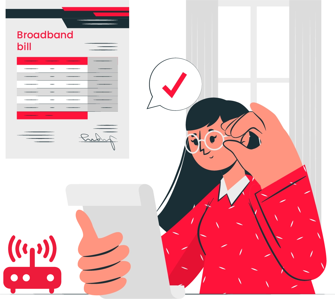 Broadband bill format