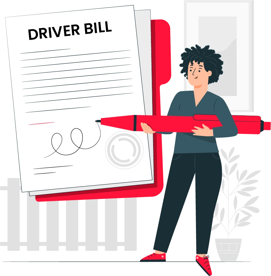 Driver bill format