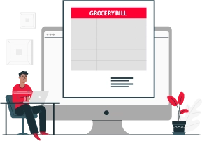 Grocery bill format