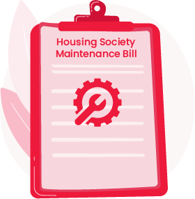 Housing society maintenance bill format