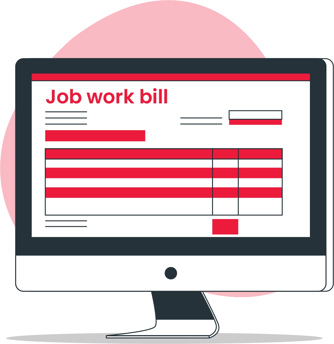 Job work bill format