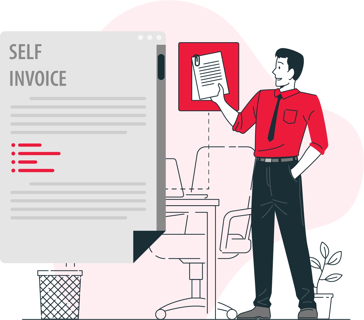 Self invoice format under GST