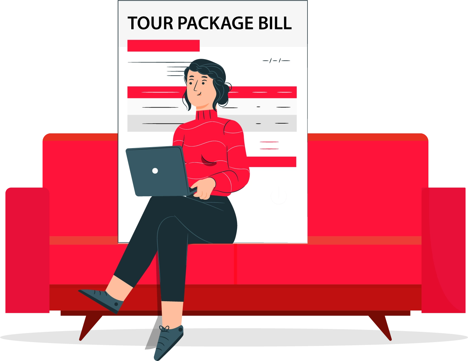 Tour package bill format