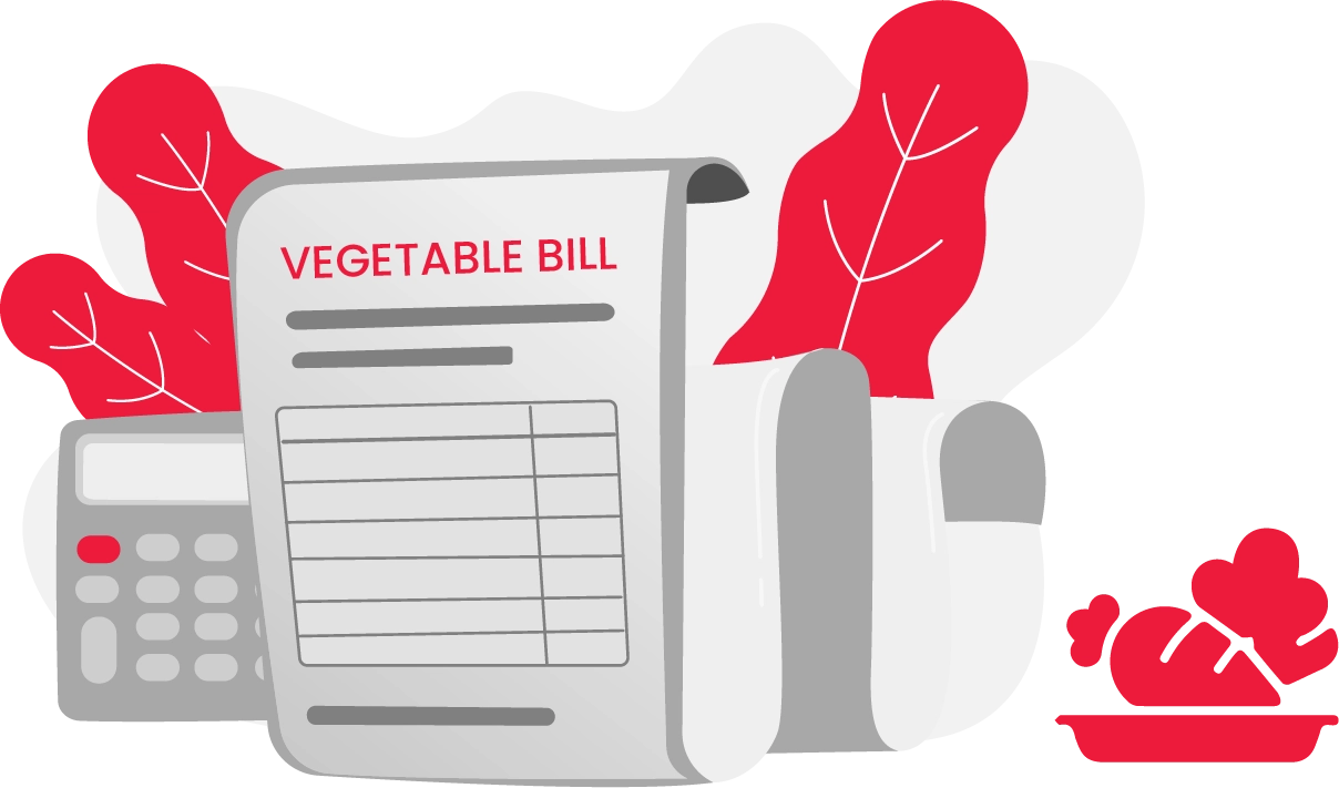 Vegetable bill format