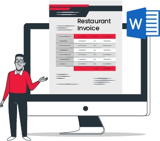 The restaurant invoice format in Word