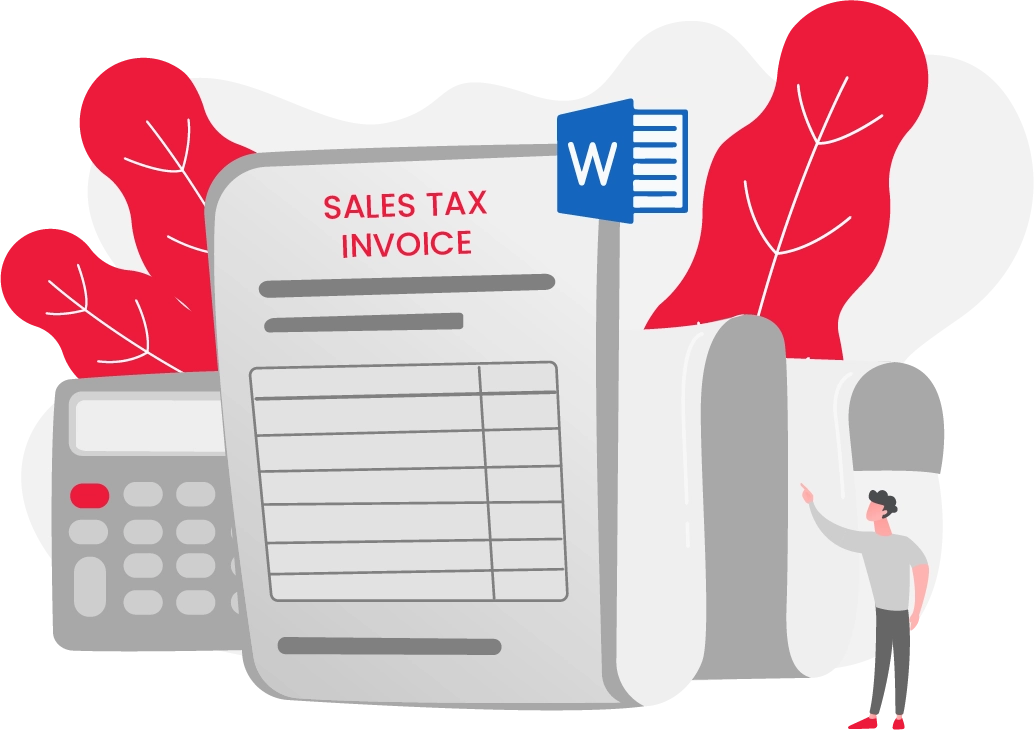 Sales tax invoice format in Word