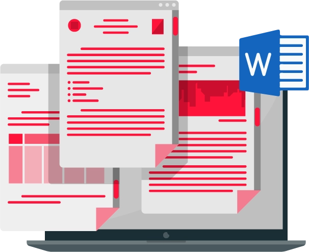 The simple invoice format in Word