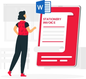 The stationery invoice format in Word