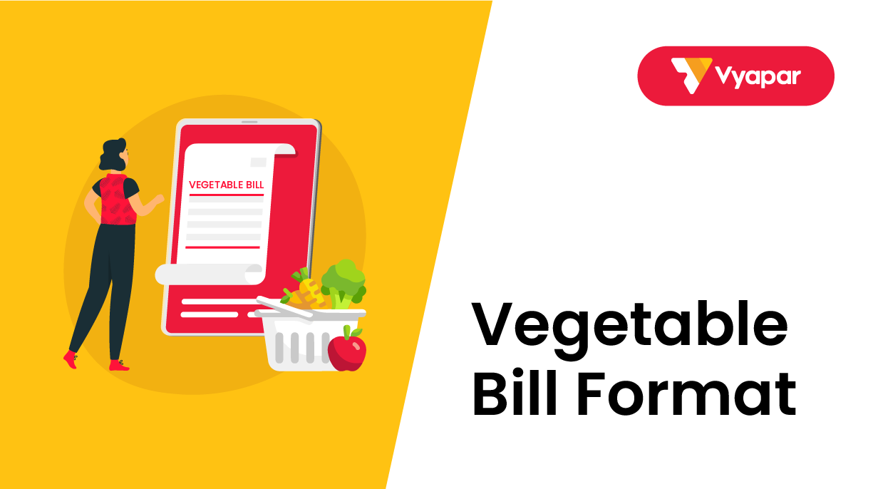 Vegetable Bill Format Free Download