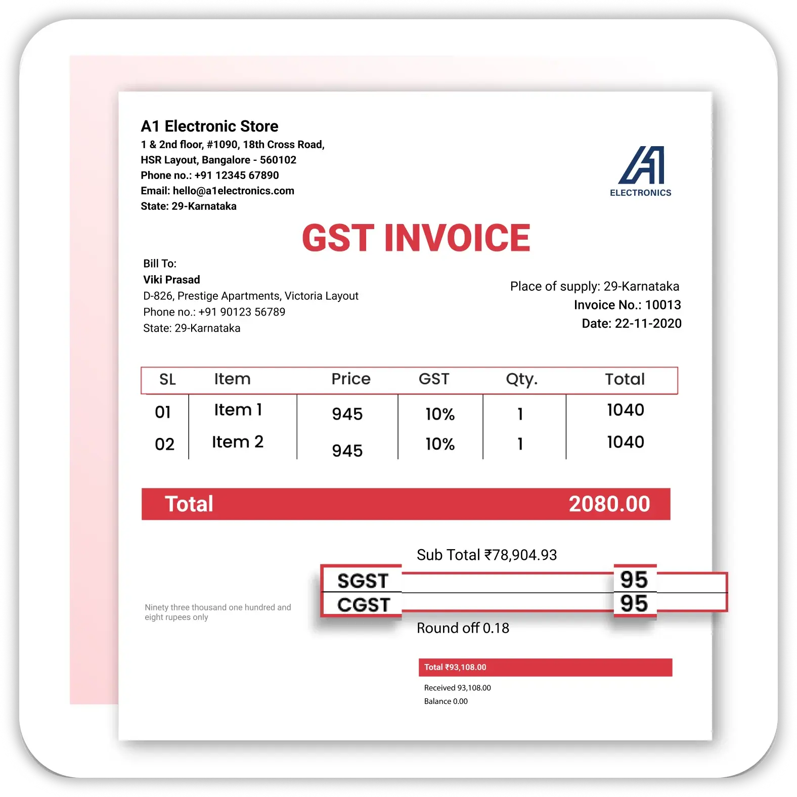 GST Invoice
