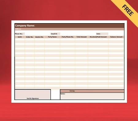 Download Free Daily Sales Report Format in PDF