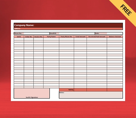 Download Free Professional Daily Sales Report Format in PDF