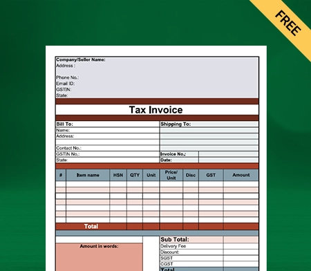 Download Free Pharmacy Bill Format In Excel