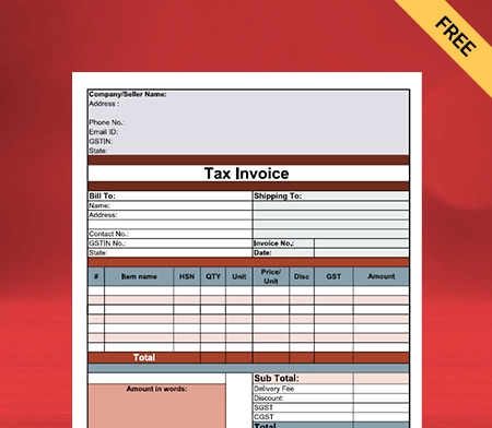 Download Free Pharmacy Bill Format In PDF