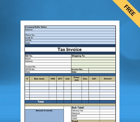 Download Free Professional Pharmacy Bill Format In Word