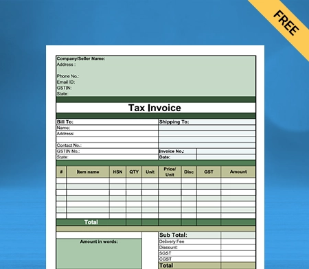 Download New Pharmacy Bill Format In Word