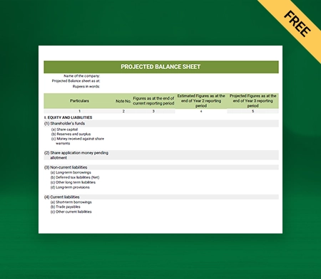 Download Projected Balance Sheet Format