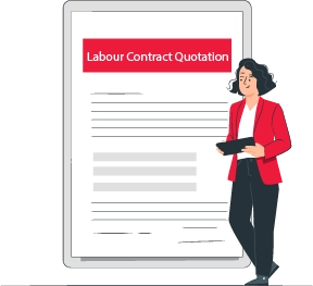 Labour contract quotation format