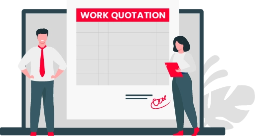 Work quotation format