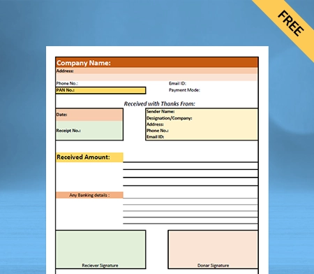 Download Free NGO Donation Receipt Format in Google Docs