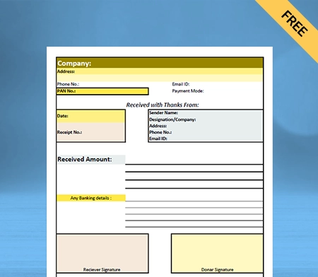 Download Free Professional NGO Donation Receipt Format in Google Docs