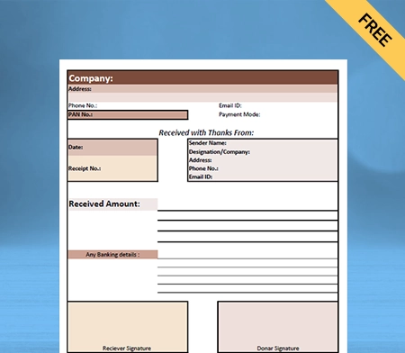 Download Unique NGO Donation Receipt Format in Google Docs