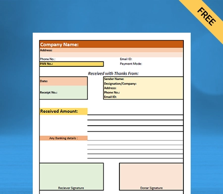 Download Free NGO Donation Receipt Format in Word