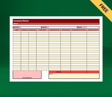 Download Free Professional Monthly Sales Report Format in Excel