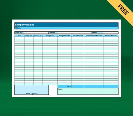 Download Unique Monthly Sales Report Format in Excel