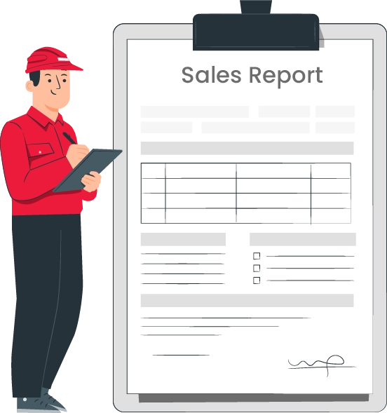 Time to Make a Sales Report Time to Make a Sales Report