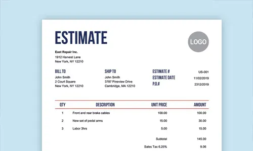 Send Estimate & Quotations with Vyapar accounting app for Android