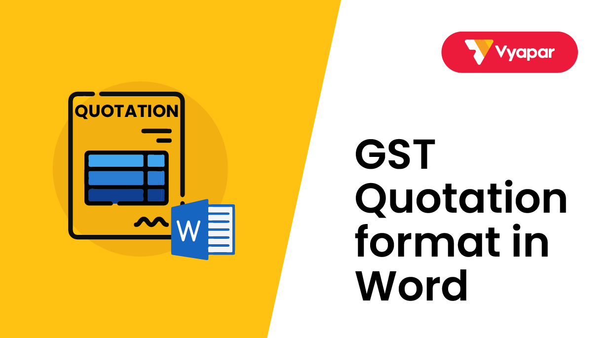 GST Quotation Format in Word (Free Download) Vyapar App