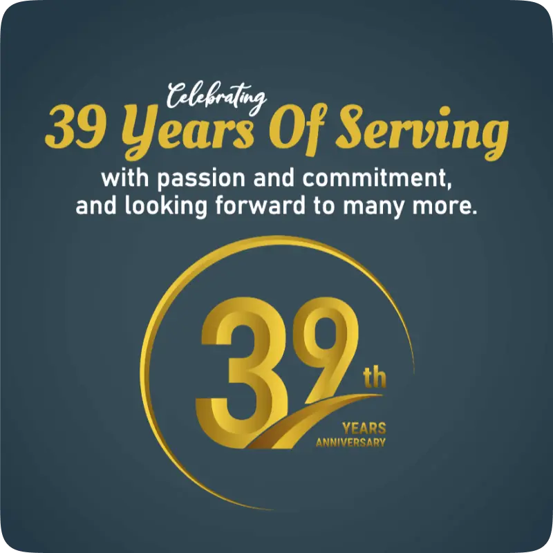 serving 39 years